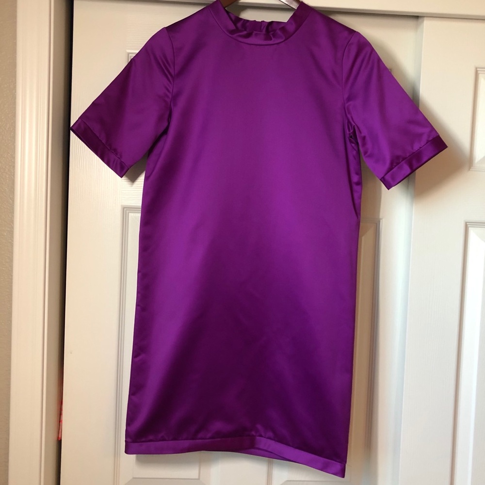 NEW Burberry Silk Magenta Dress